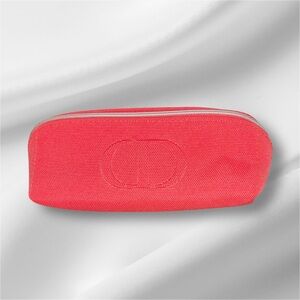 NWOT DIOR Coral Cosmetic Bag